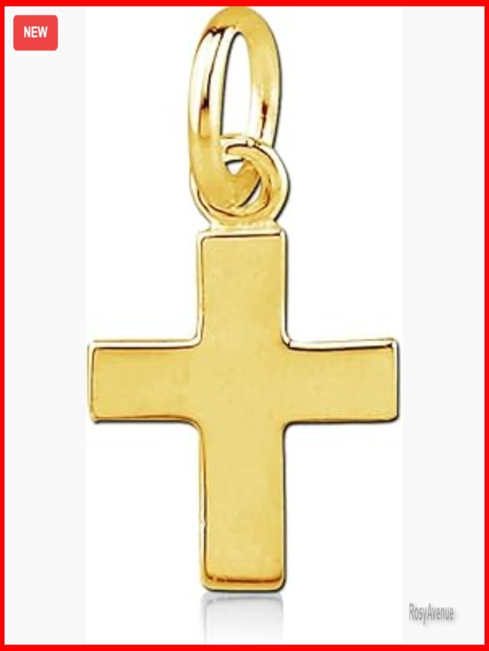 Sterling Silver Mini Cross Charm Pendant for Necklace Bracelet Anklet